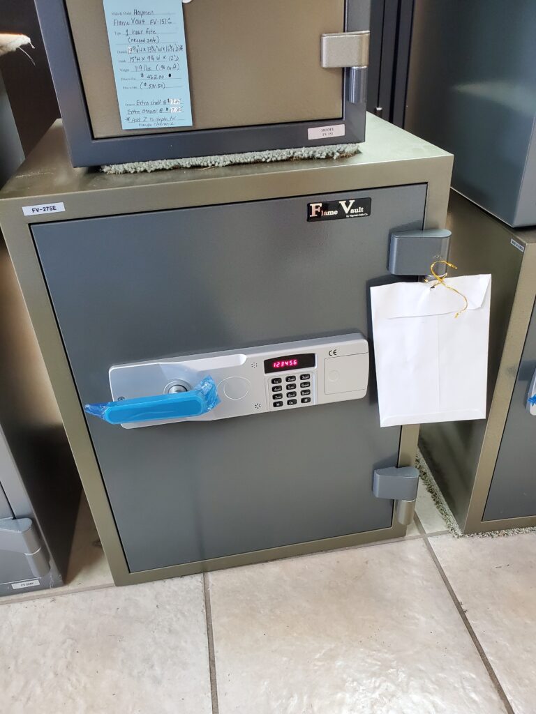 Flame Vault, Electronic lock, records safe
