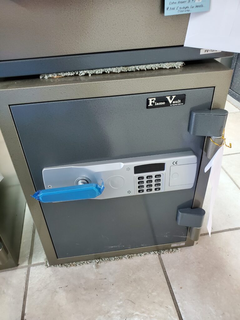 Flame Vault, Electronic lock, records safe
