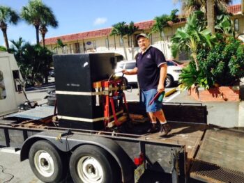 Arriving with the safe at the destination