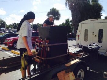 Moving a Jeweler's Safe off of the truck