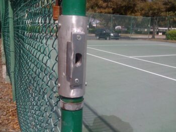 Tennis Court Gate Custom Strike Plate