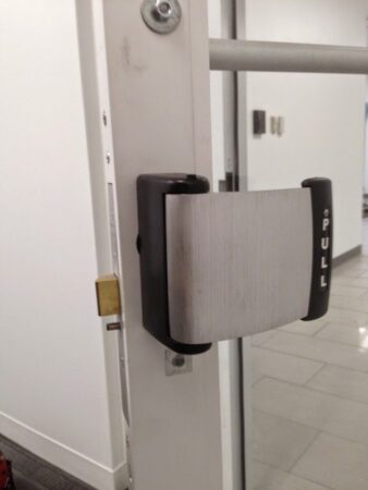 Push Paddle and Lock Installed